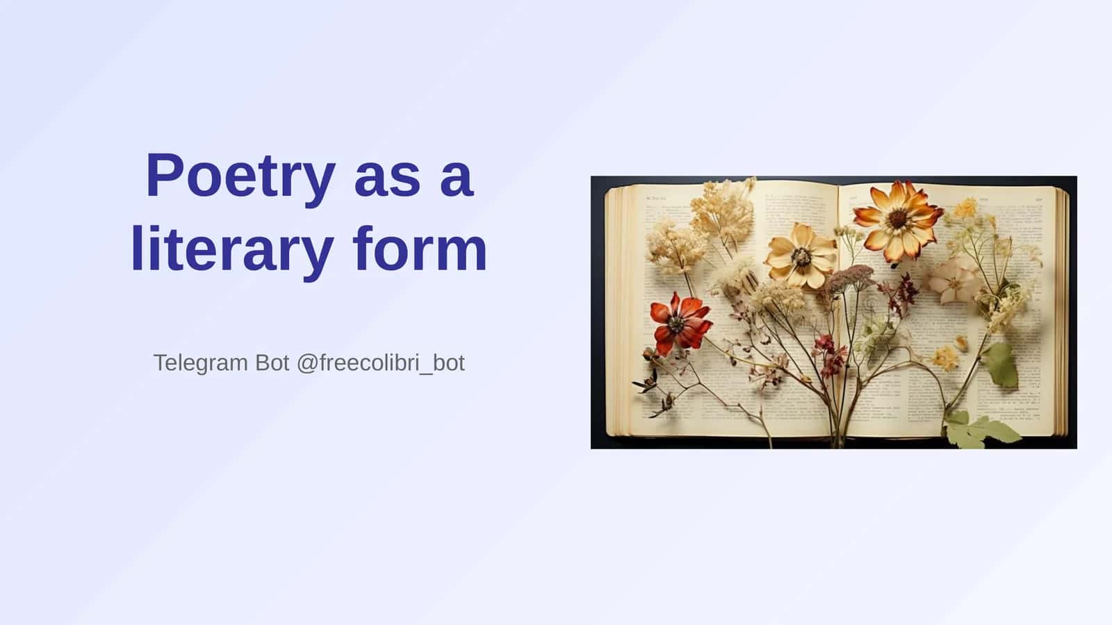 poetry as a literary genre