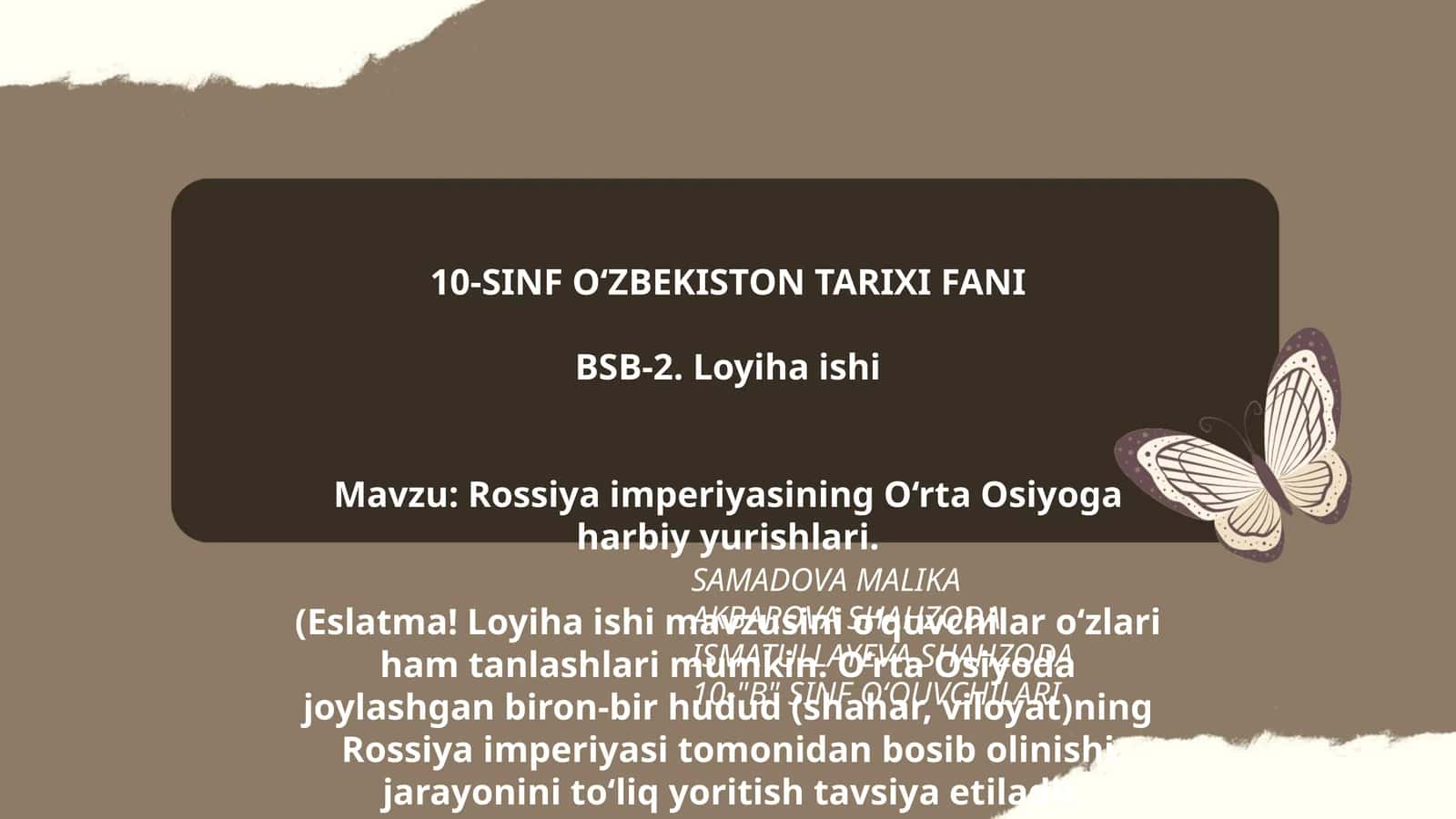 Rossiya imperiyasining O‘rta Osiyoga harbiy yurishlari