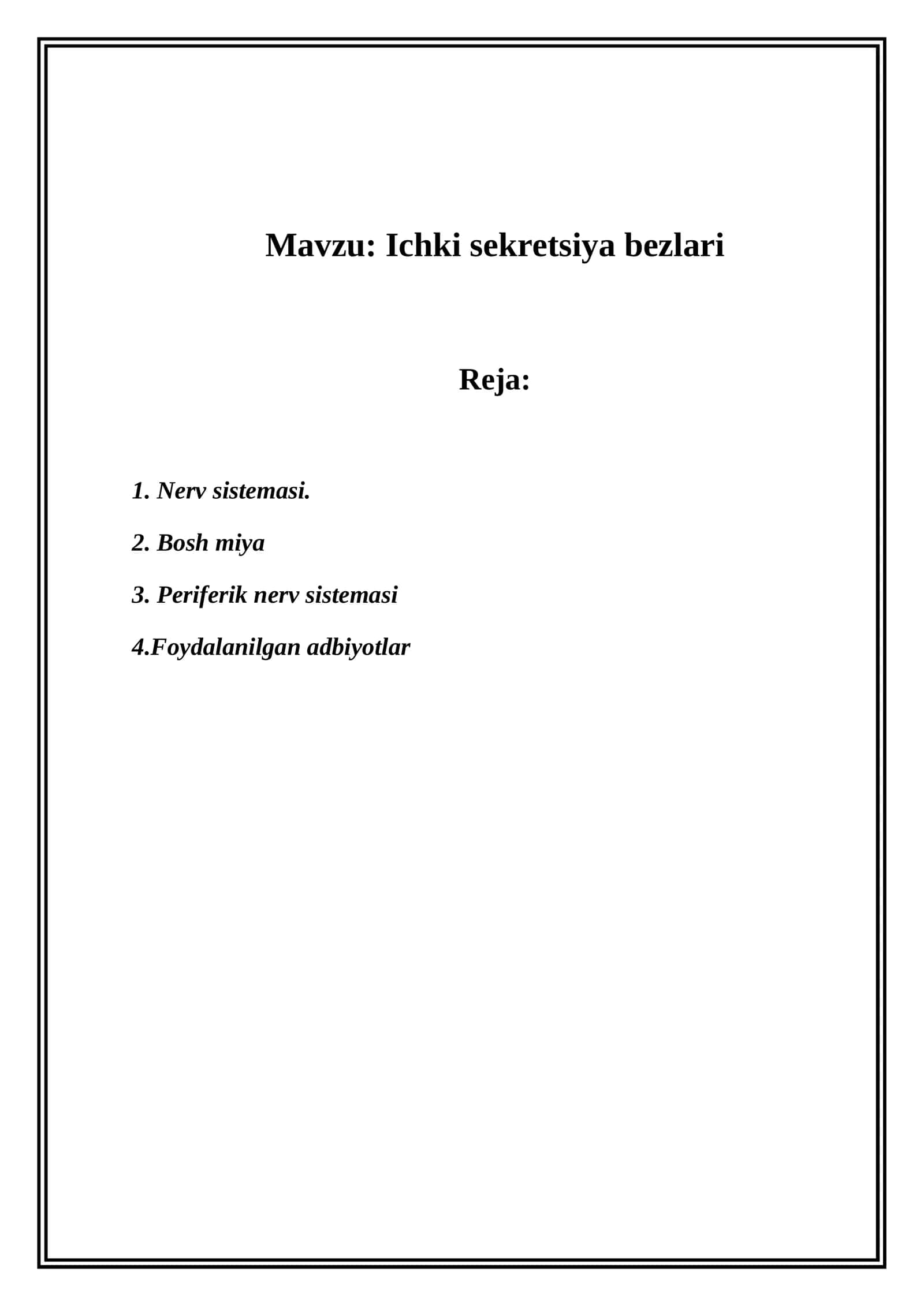 Ichki sekretsiya bezlari