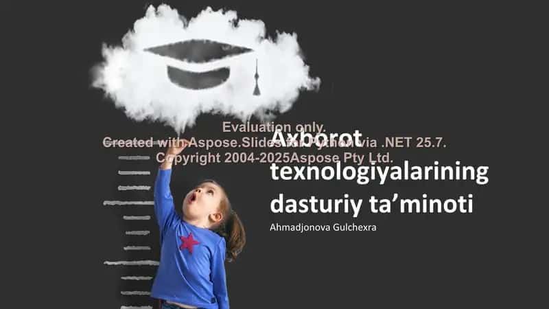Axborot texnologiyalarining dasturiy taʼminoti