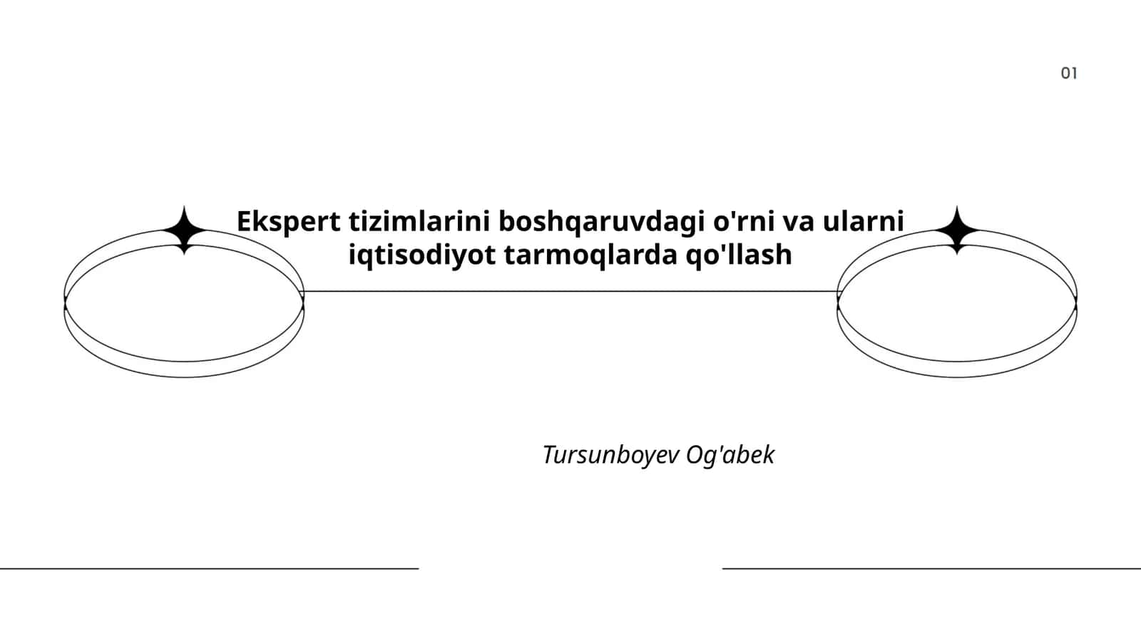Ekspert tizimlarini boshqaruvdagi o'rni va ularni iqtisodiyot tarmoqlarda qo'llash