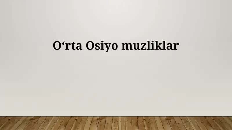 Markaziy Osiyo muzliklari