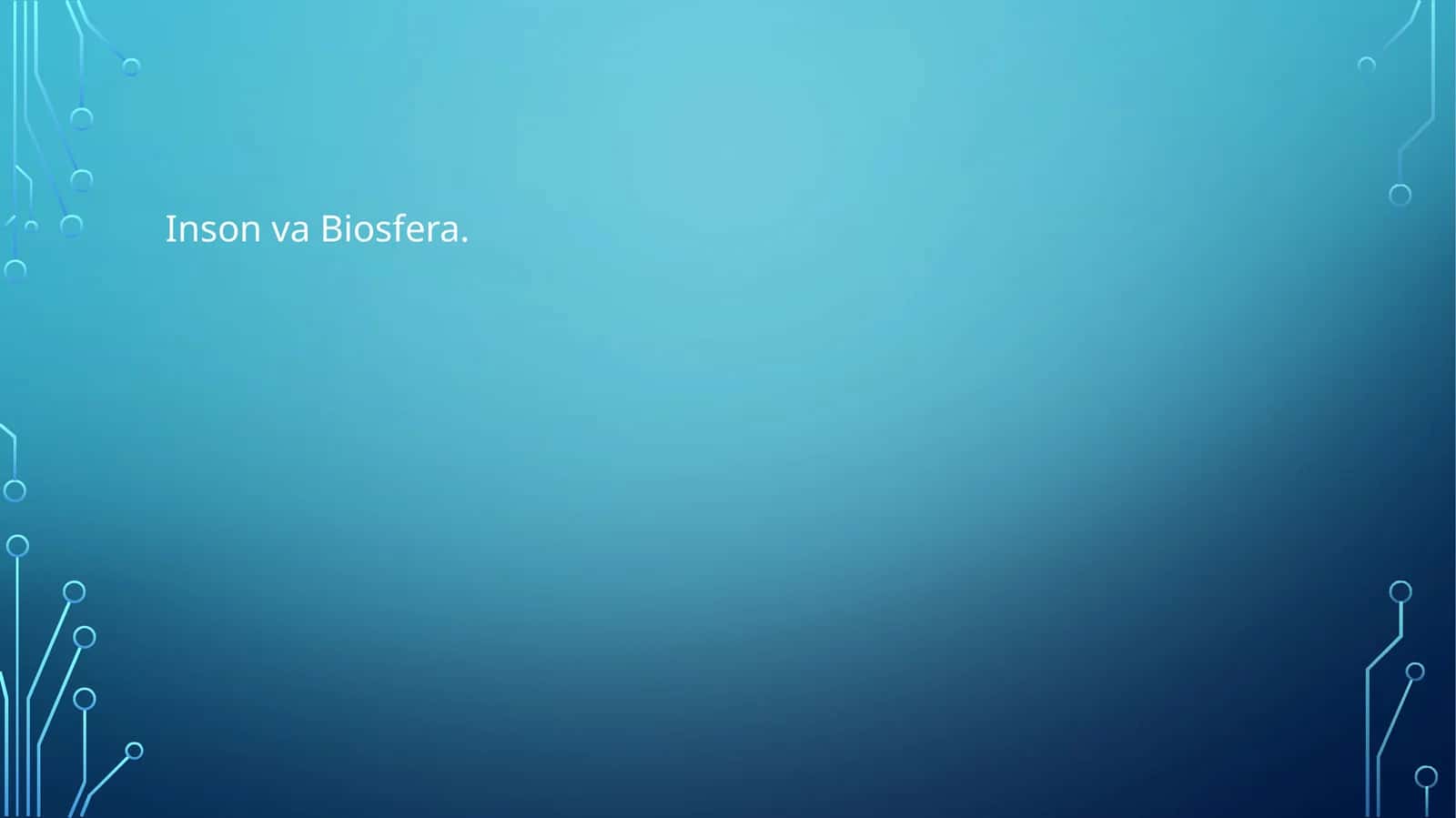 Inson va Biosfera