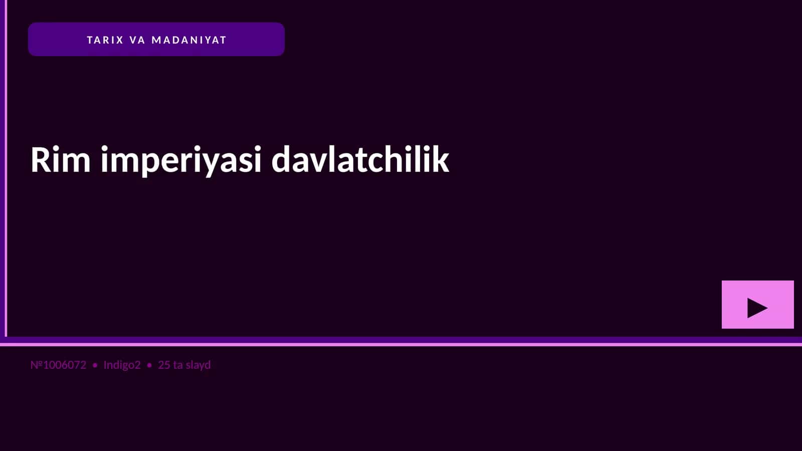Rim imperiyasi davlatchilik