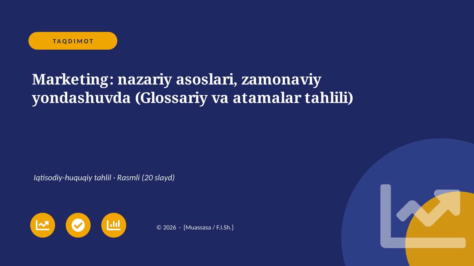 Marketing: nazariy asoslari, zamonaviy yondashuvda