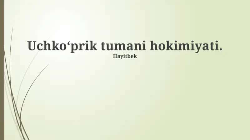Uchko'prik tumani hokimiyati