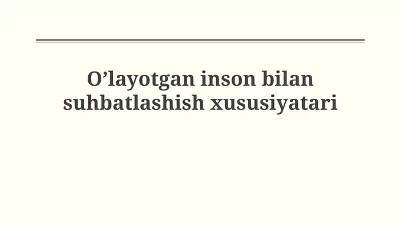 Ruhiy Tayyorgarlik va Empatiya