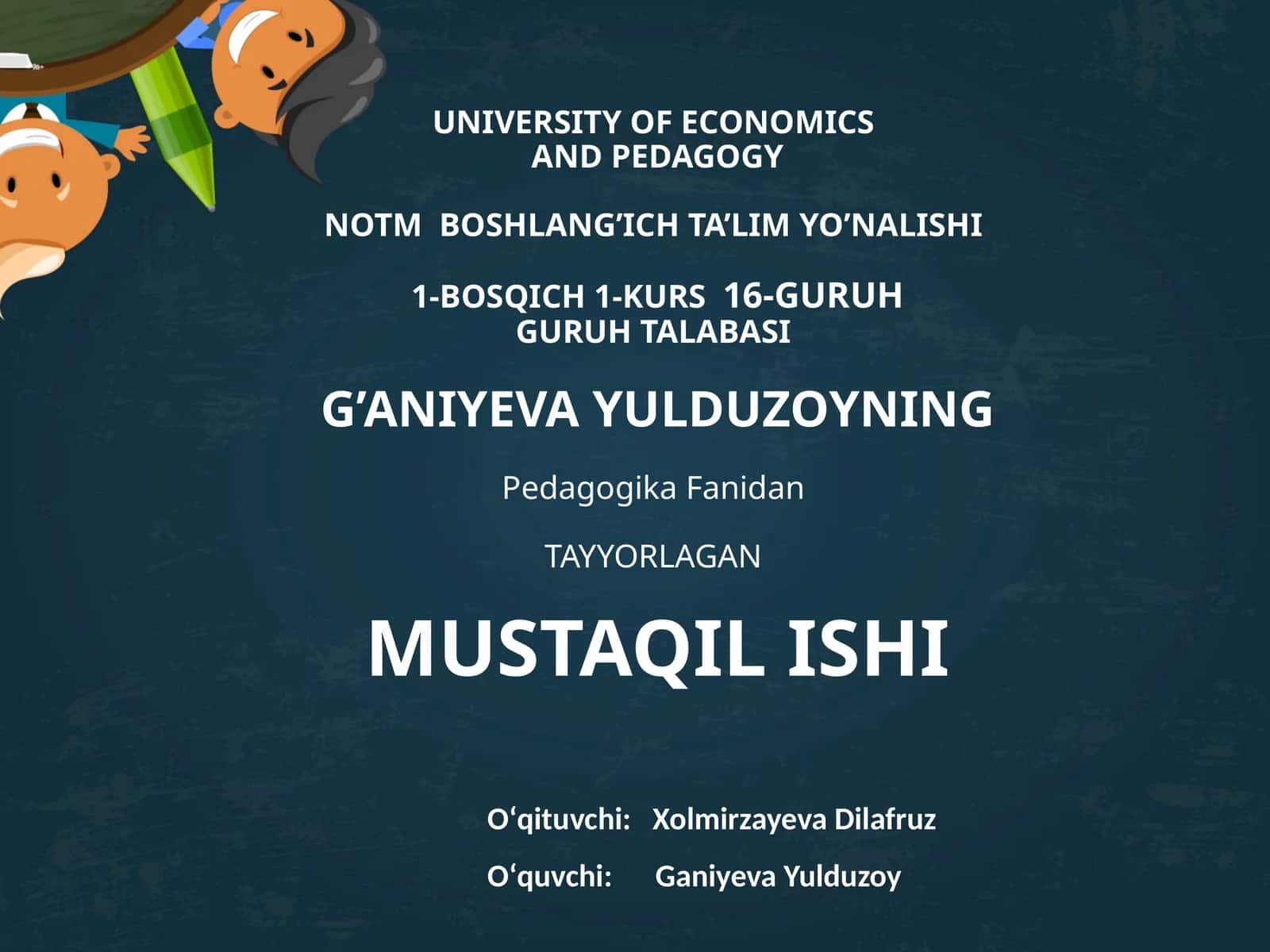 Aqliy tarbiya va uning maqsadlari