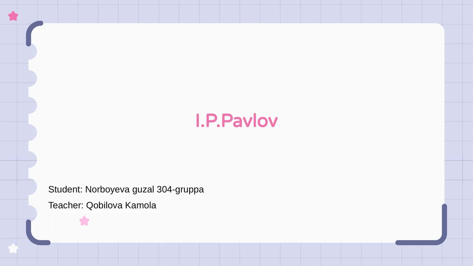 I.P.Pavlov
