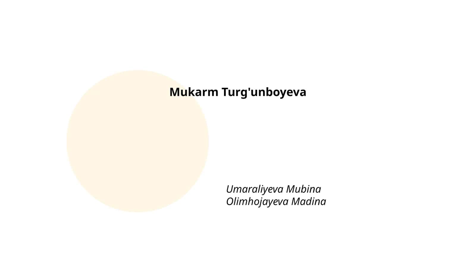 Мукарм Тургунбоева