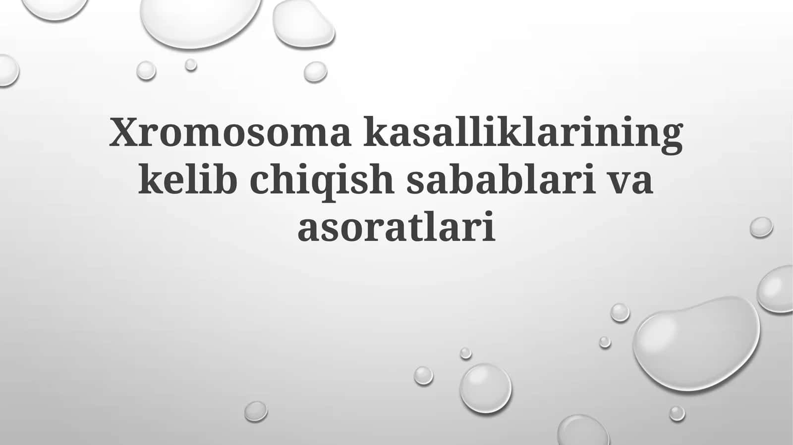 Kromosom buzilishlari