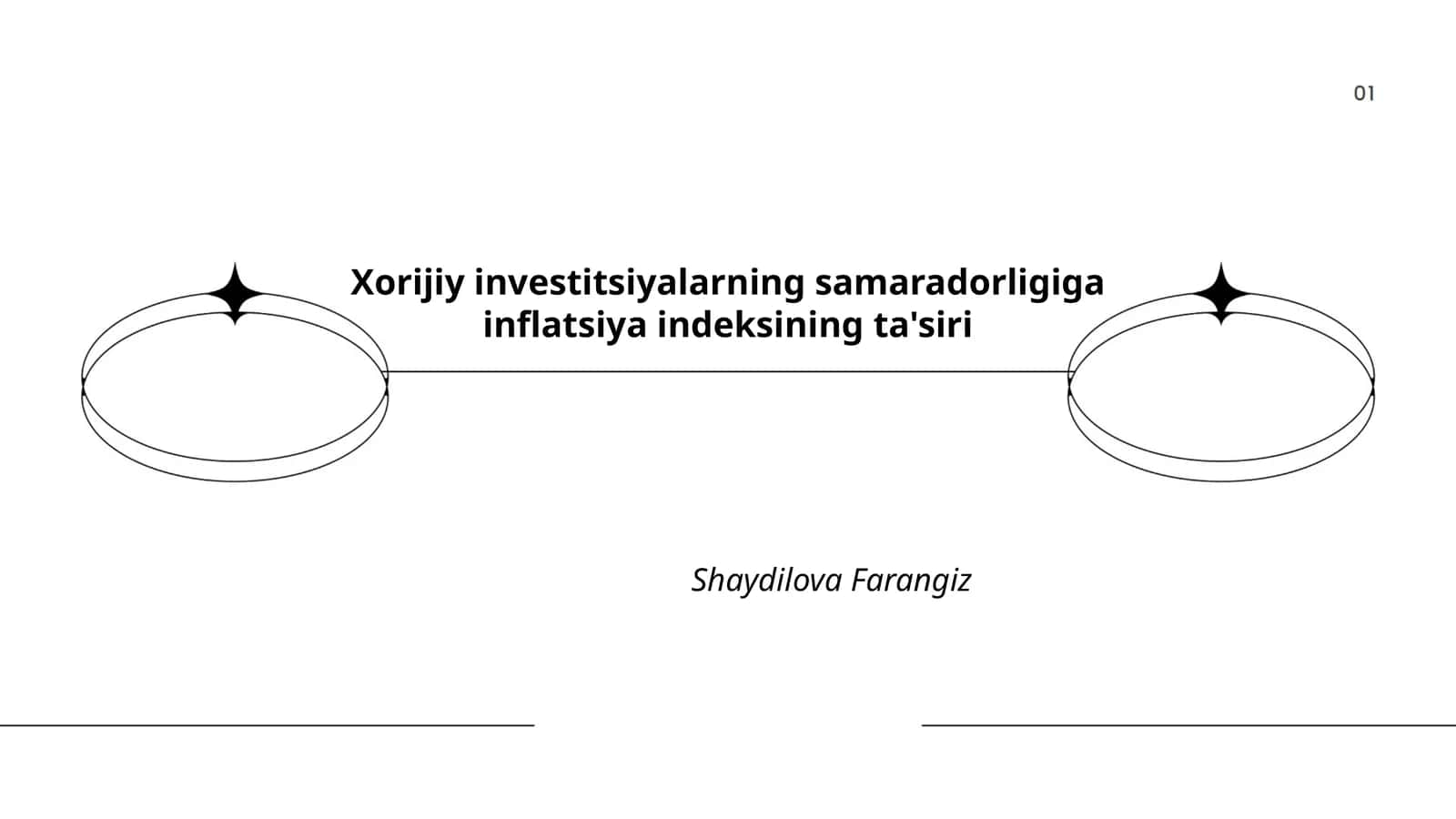 Xorijiy investitsiyalarning samaradorligiga inflatsiya indeksining ta'siri