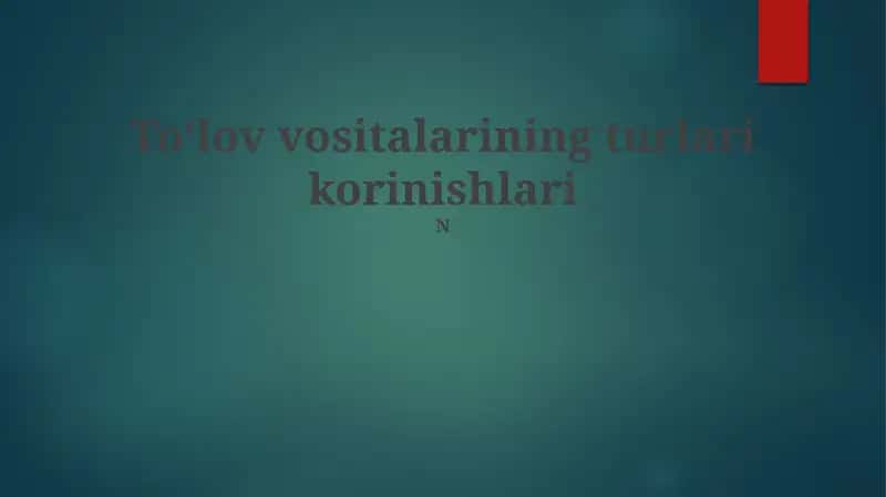 Onlayn To'lov Tizimlari