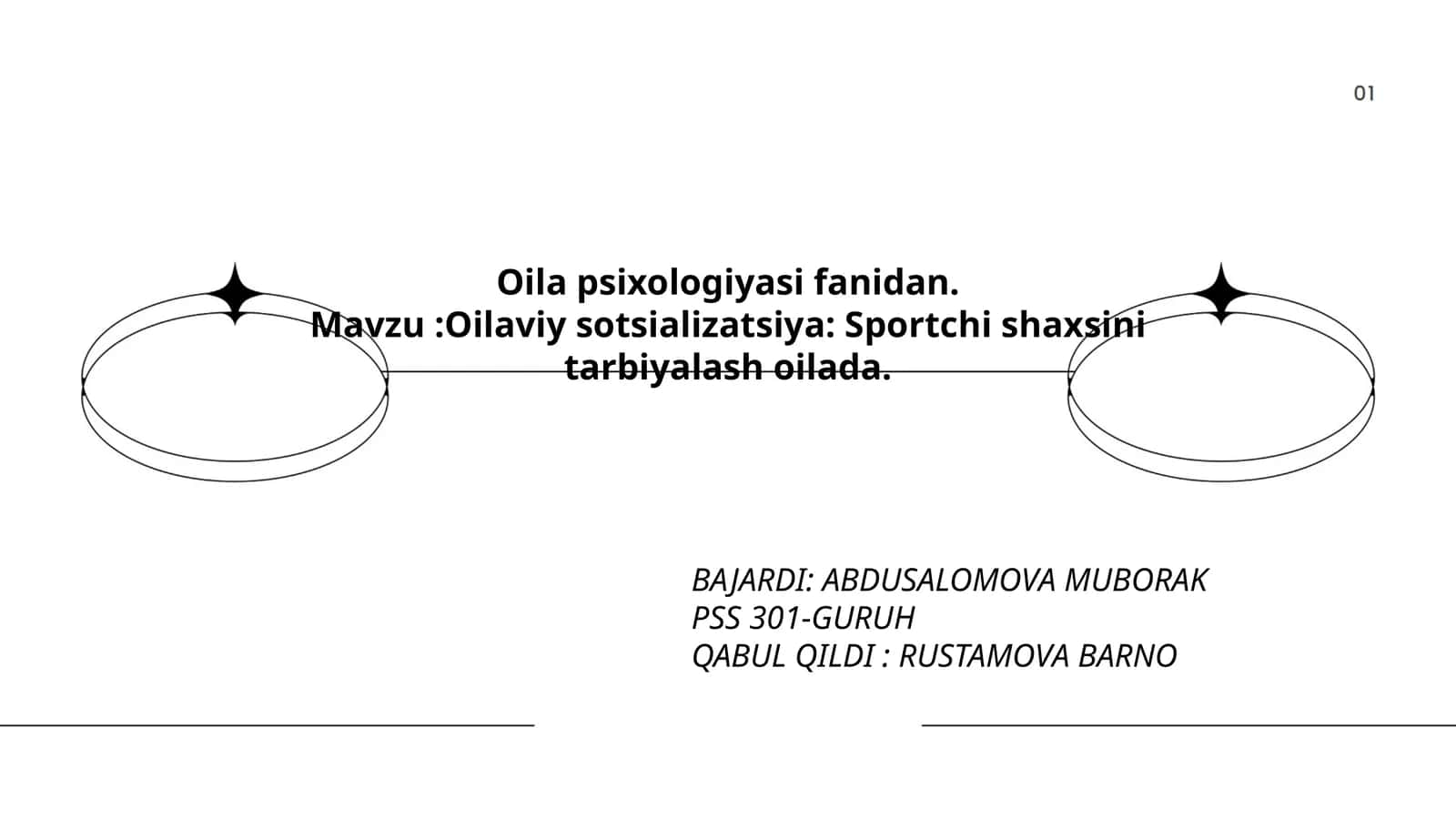 Sportchi shaxsini tarbiyalash oilada