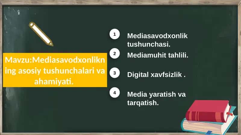 Mediasavodxonlikning asosiy tushunchalari va ahamiyati