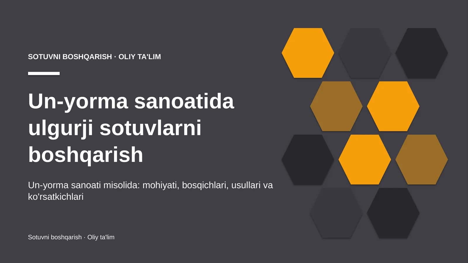 un yorma sanoatida ulgurji sotuvlarni boshqarish 2239