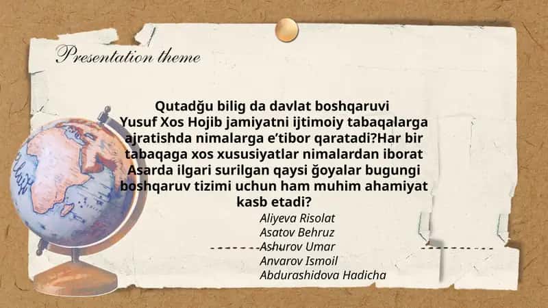 Qutadğu bilig da davlat boshqaruvi