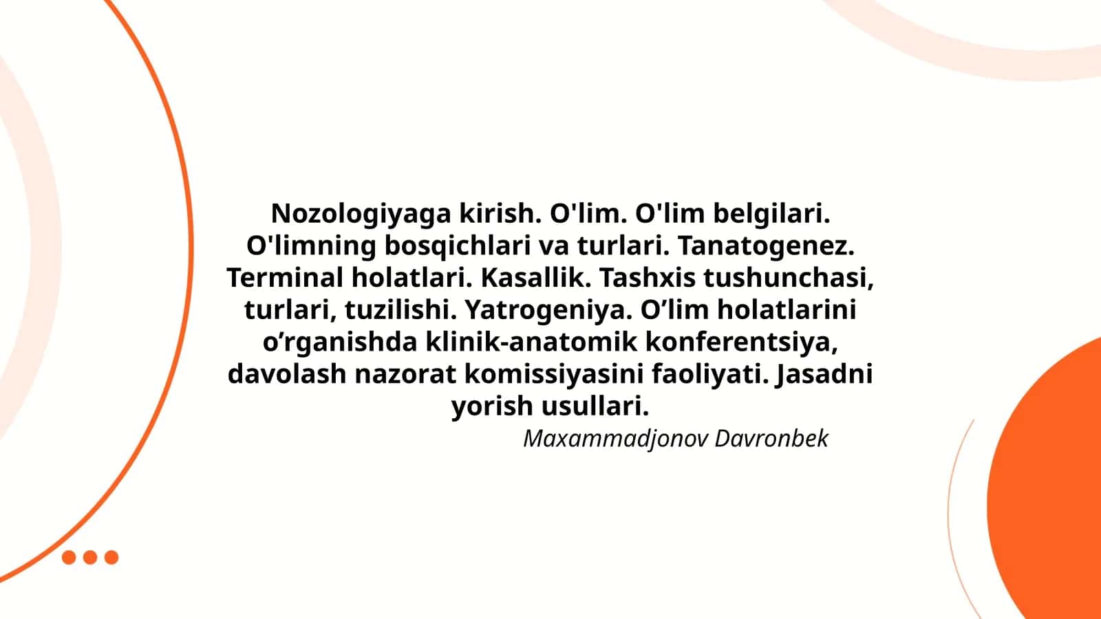 Nozologiyaga kirish