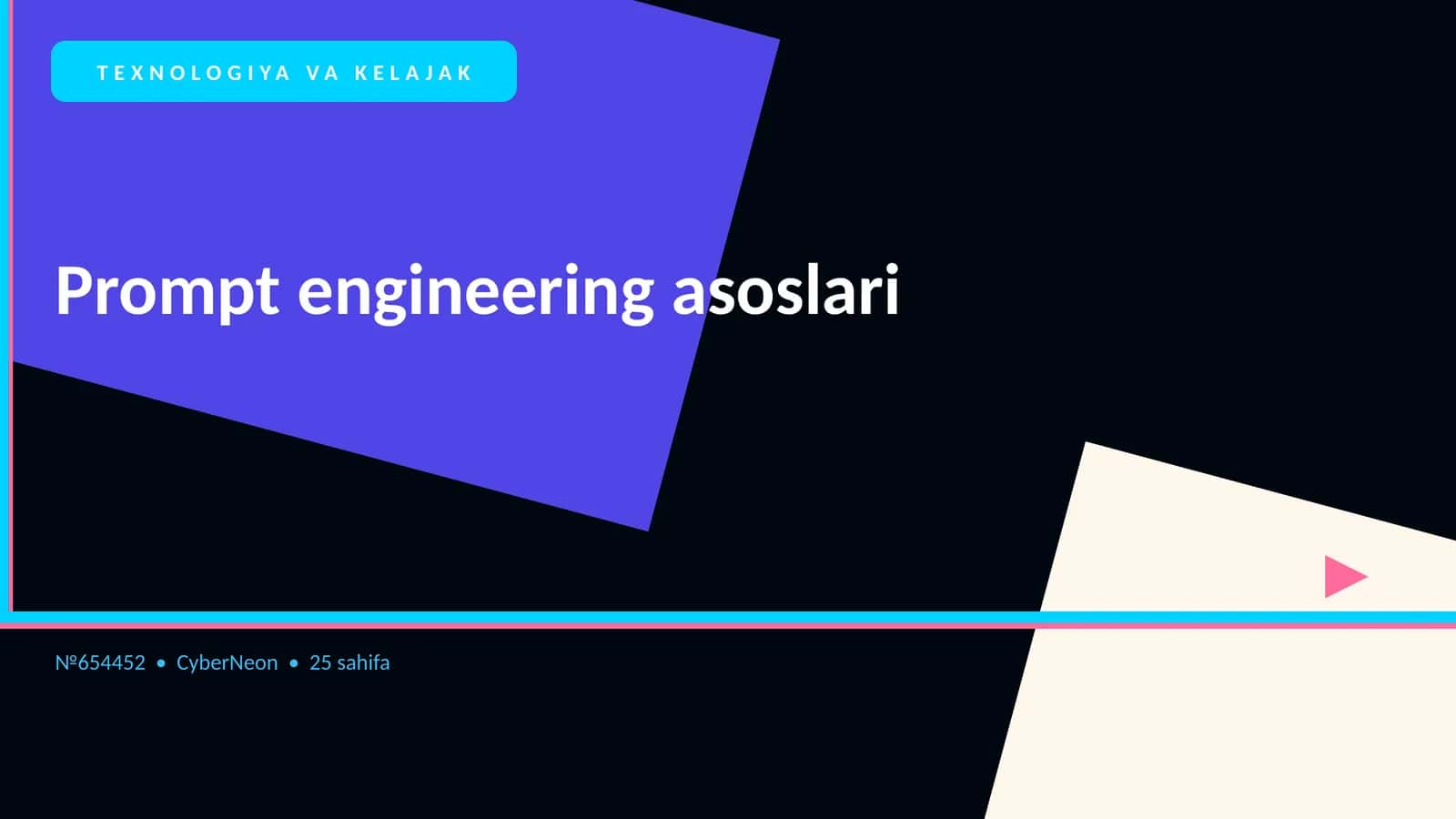 Prompt engineering asoslari