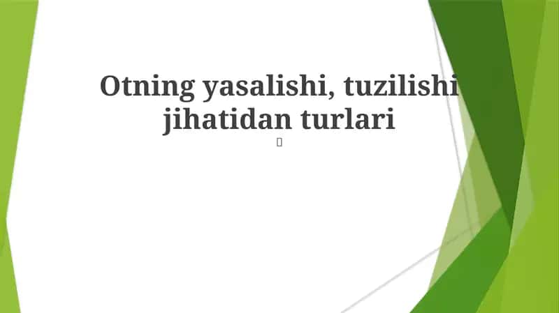 Tuproq tuzilishi va hosil bo'lishi