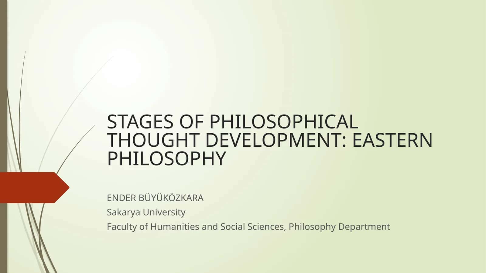 EASTERN PHILOSOPHY