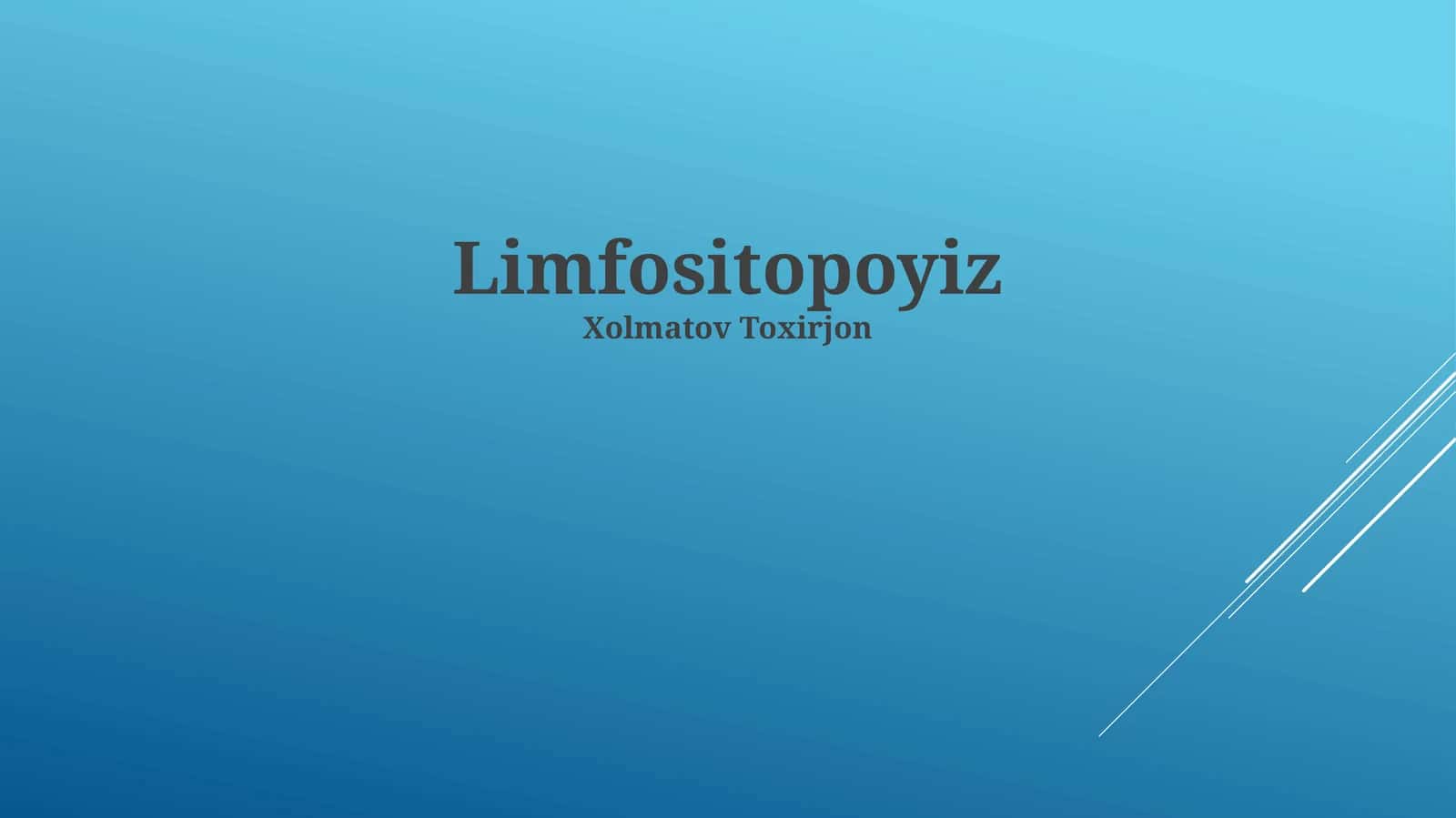 Limfotsitopoez