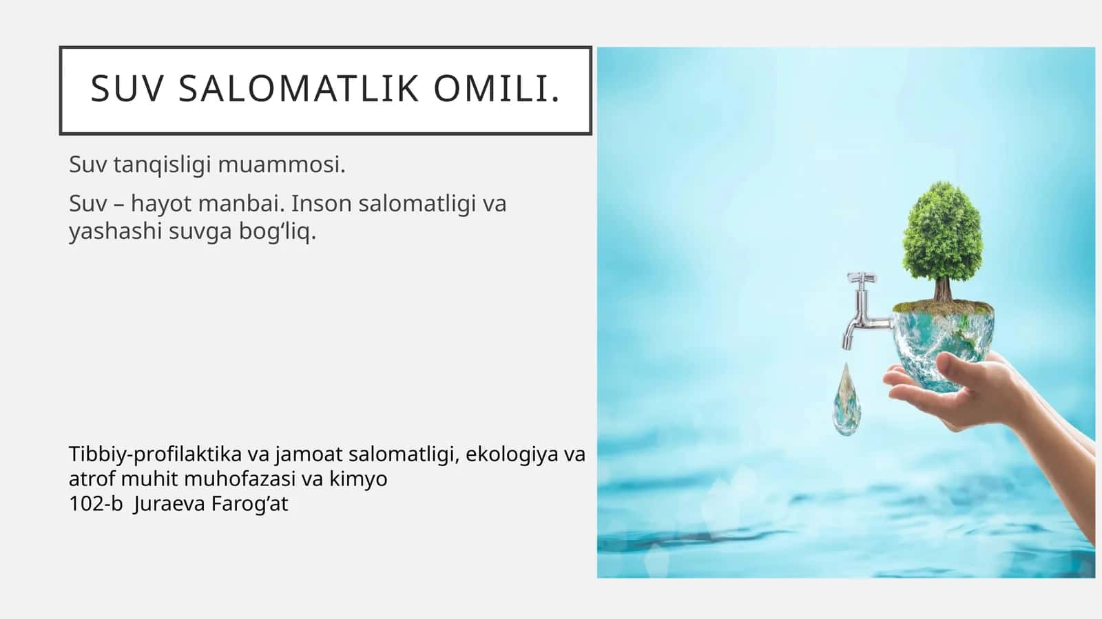 Suv salomatlik omili