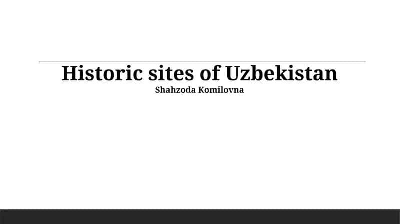Ancient Cities of the Silk Road
