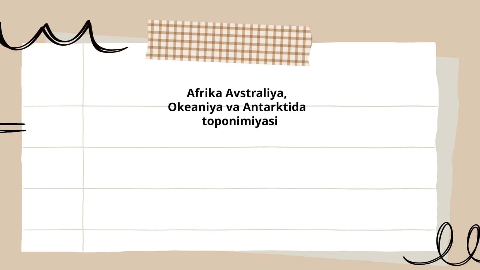 Afrika Avstraliya,Okeaniya va Antarktida toponimiyasi