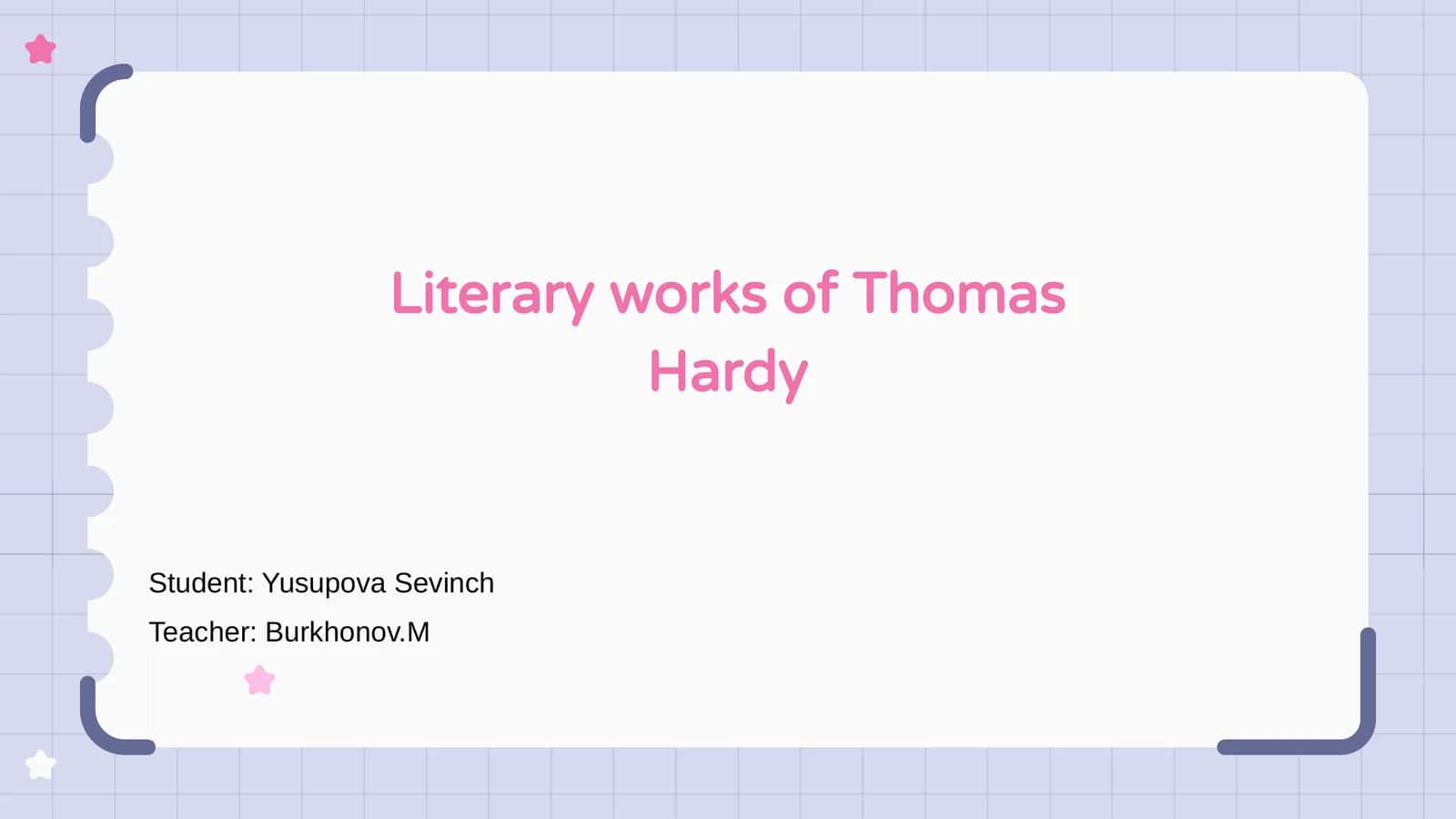 Thomas Hardy Literary Works