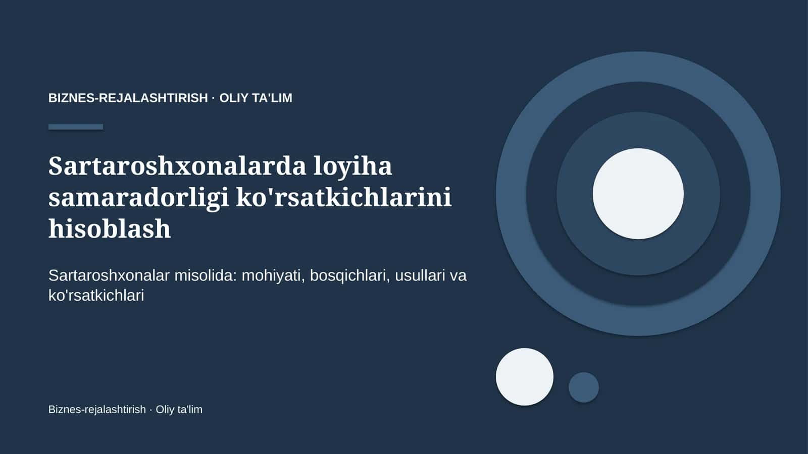 sartaroshxonalarda loyiha samaradorligi ko'rsatkichlarini hisoblash 2238
