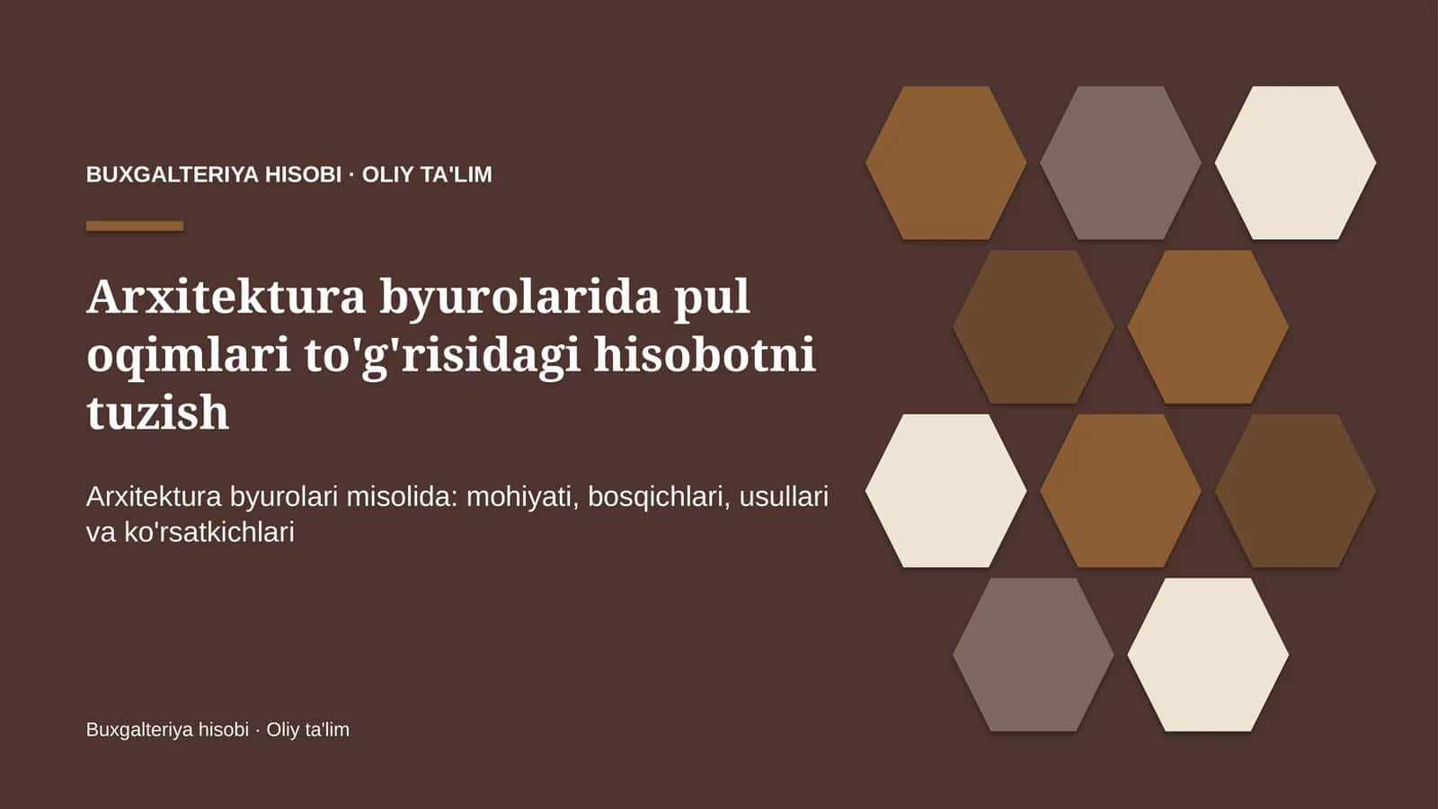 Pul oqimlari hisobotini tuzish: mohiyati