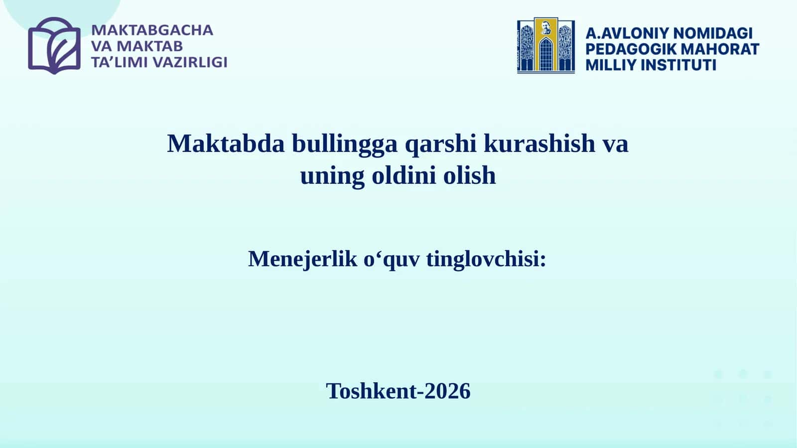 Toshkent-2026