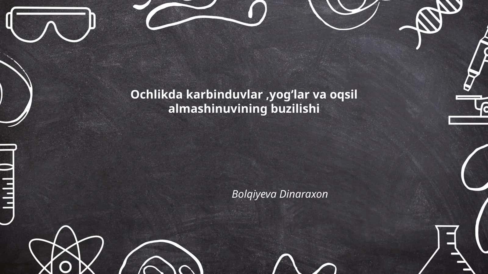 Karbohidrat almashinuvining buzilishi