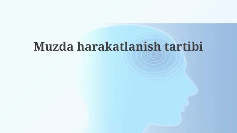 Harakatlanish tartibi