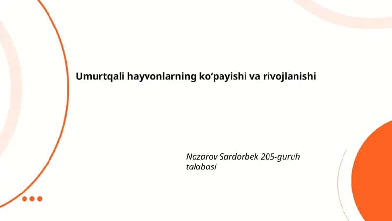 Umurtqali hayvonlarning ko'payish usullari