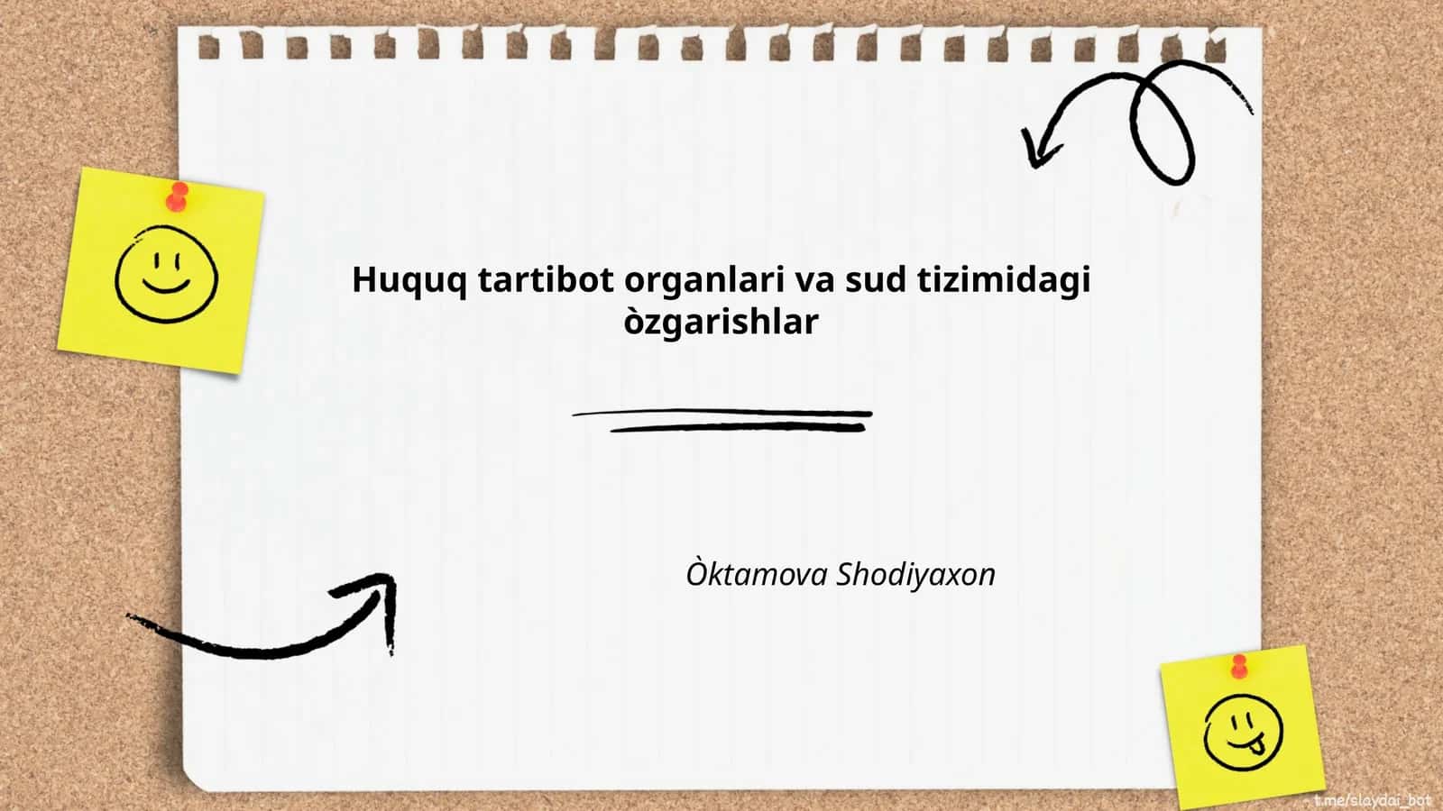 Huquq tartibot organlari va sud tizimidagi òzgarishlar