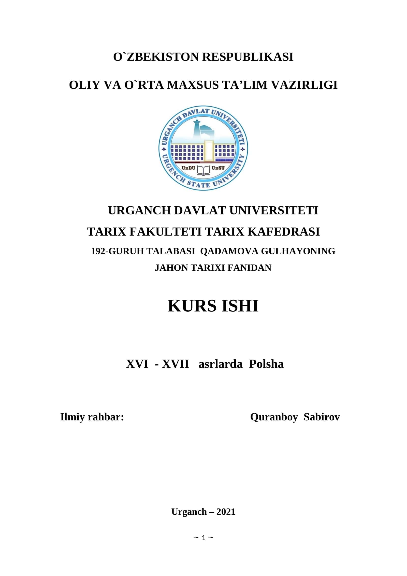 XVI - XVII asrlarda Polsha