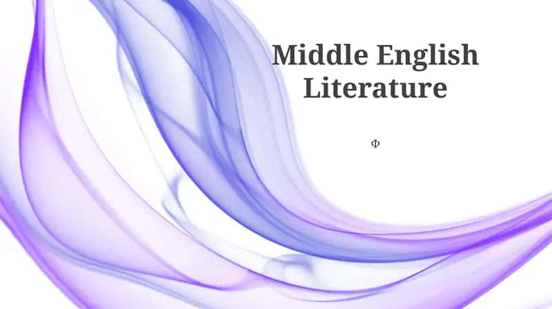 Middle English Literature