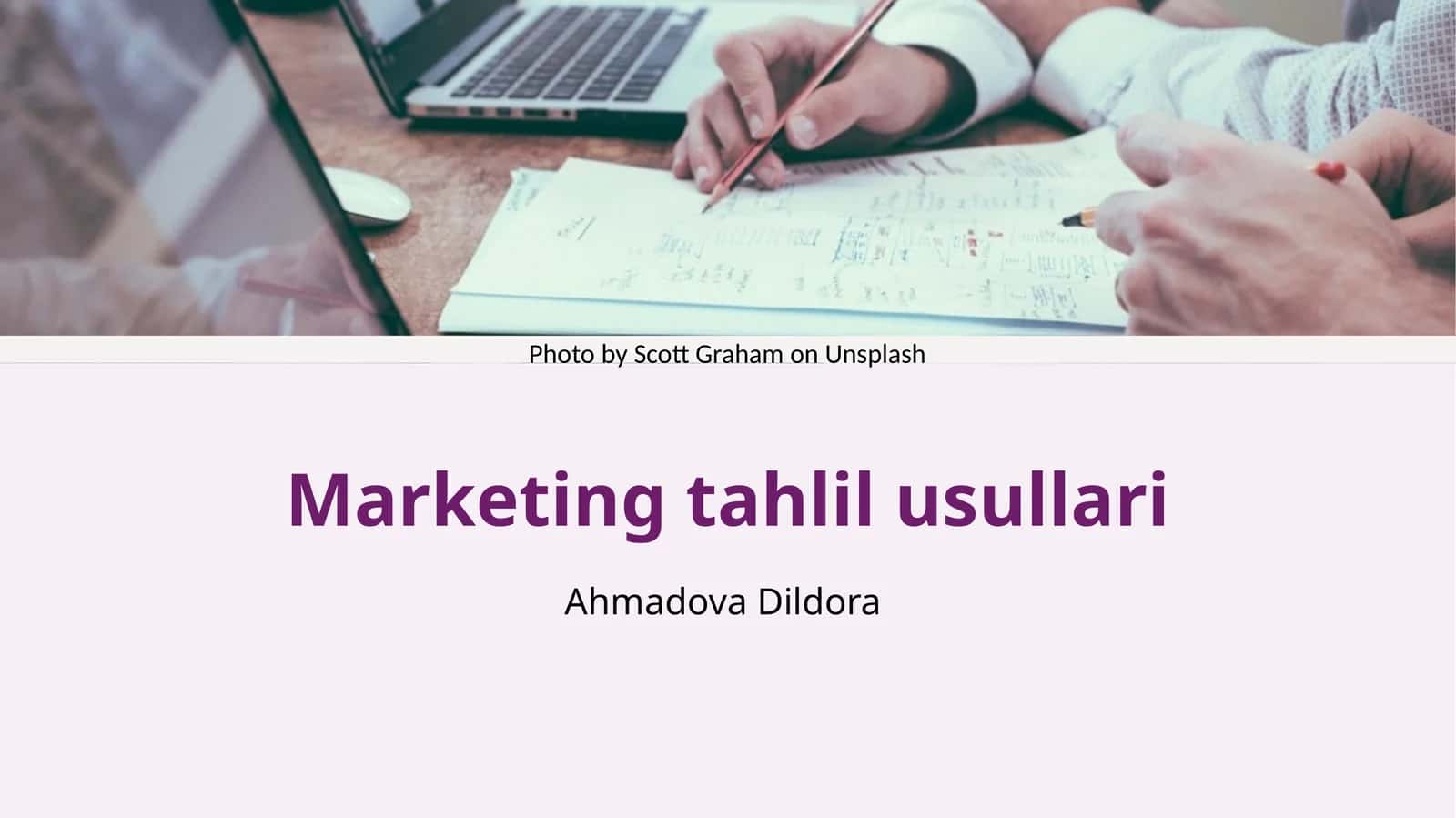 Marketing tahlil usullari
