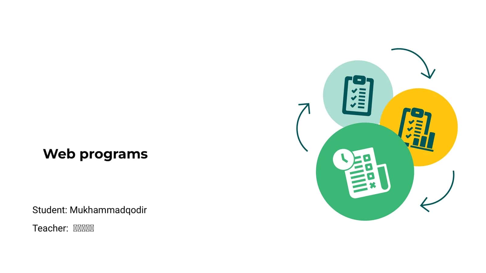 Web programs