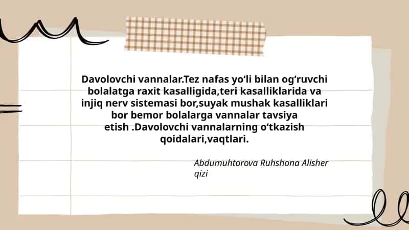 Davolovchi vannalar
