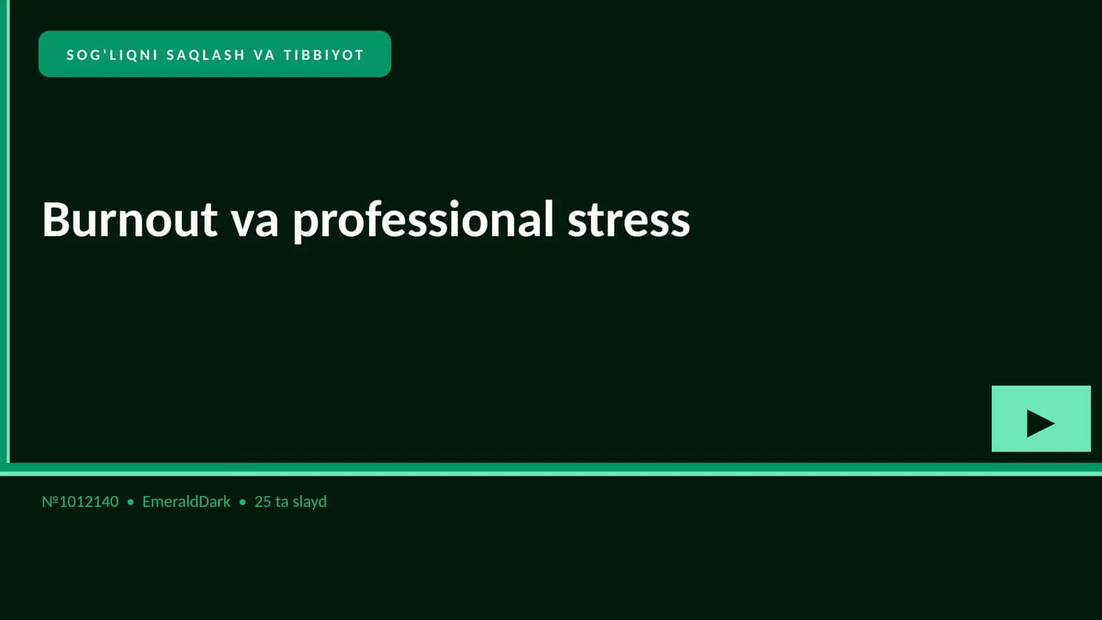 Burnout va professional stress