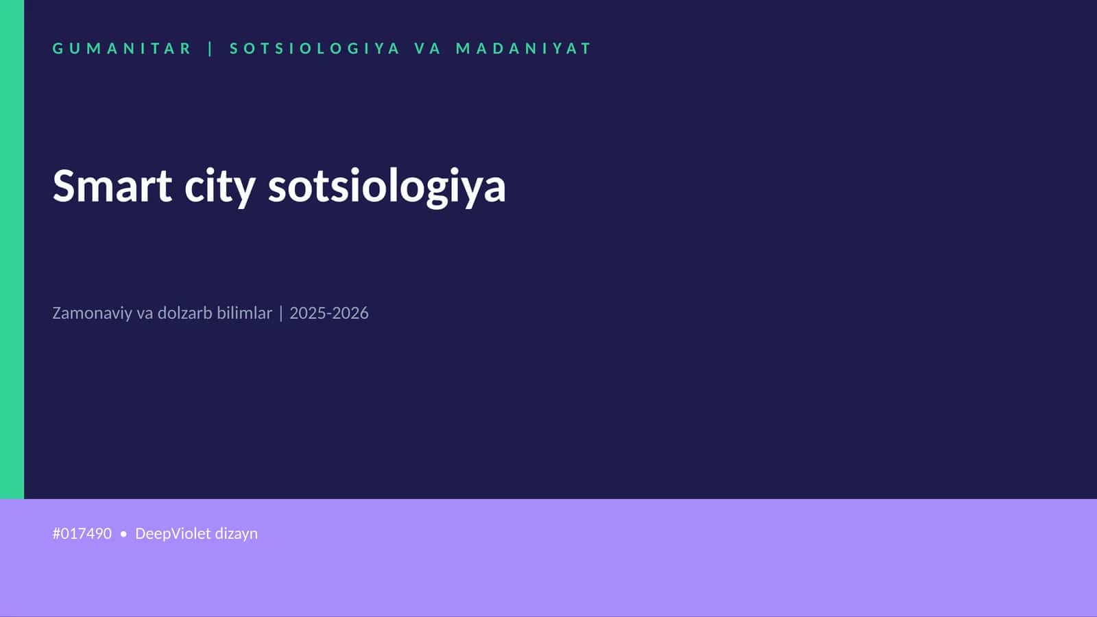 Smart city sotsiologiya