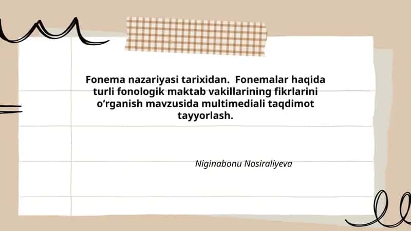 Fonema nazariyasi tarixidan