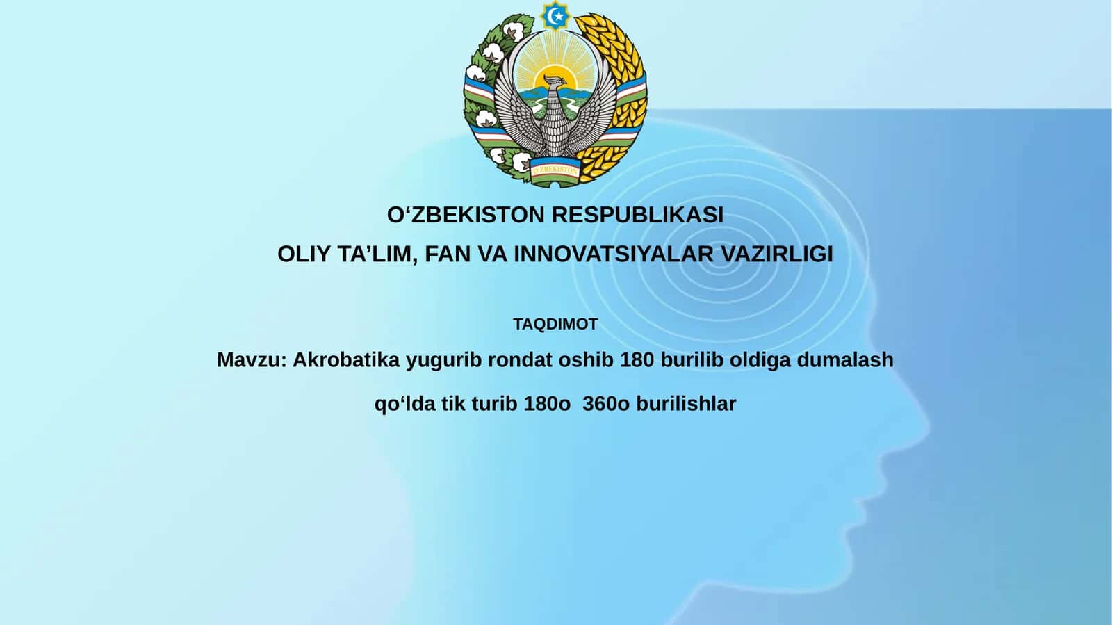 Akrobatik harakatlar asoslari