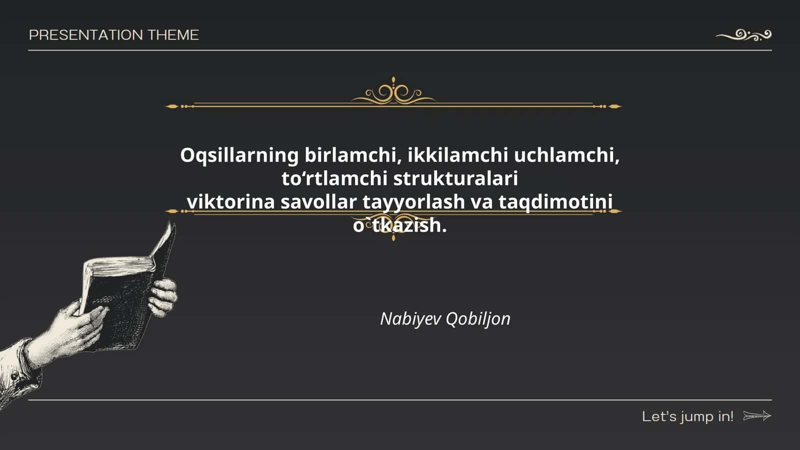 Oqsillarning birlamchi, ikkilamchi uchlamchi, to‘rtlamchi strukturalari viktorina savollar