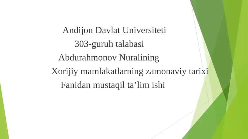 Abdurahmonov Nurali