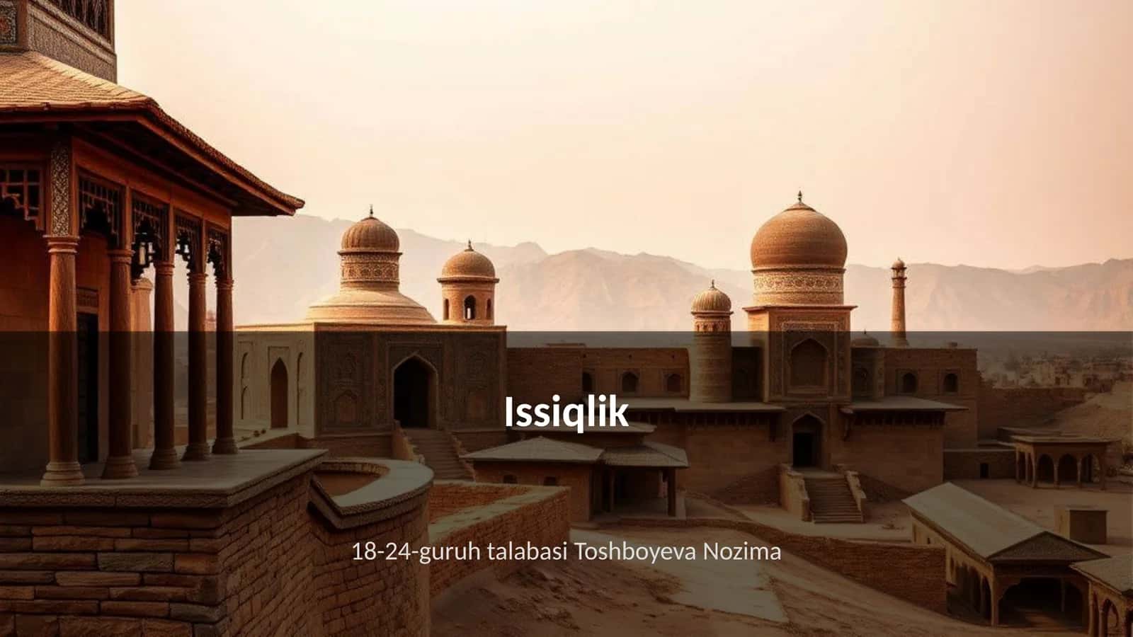 Issiqlik