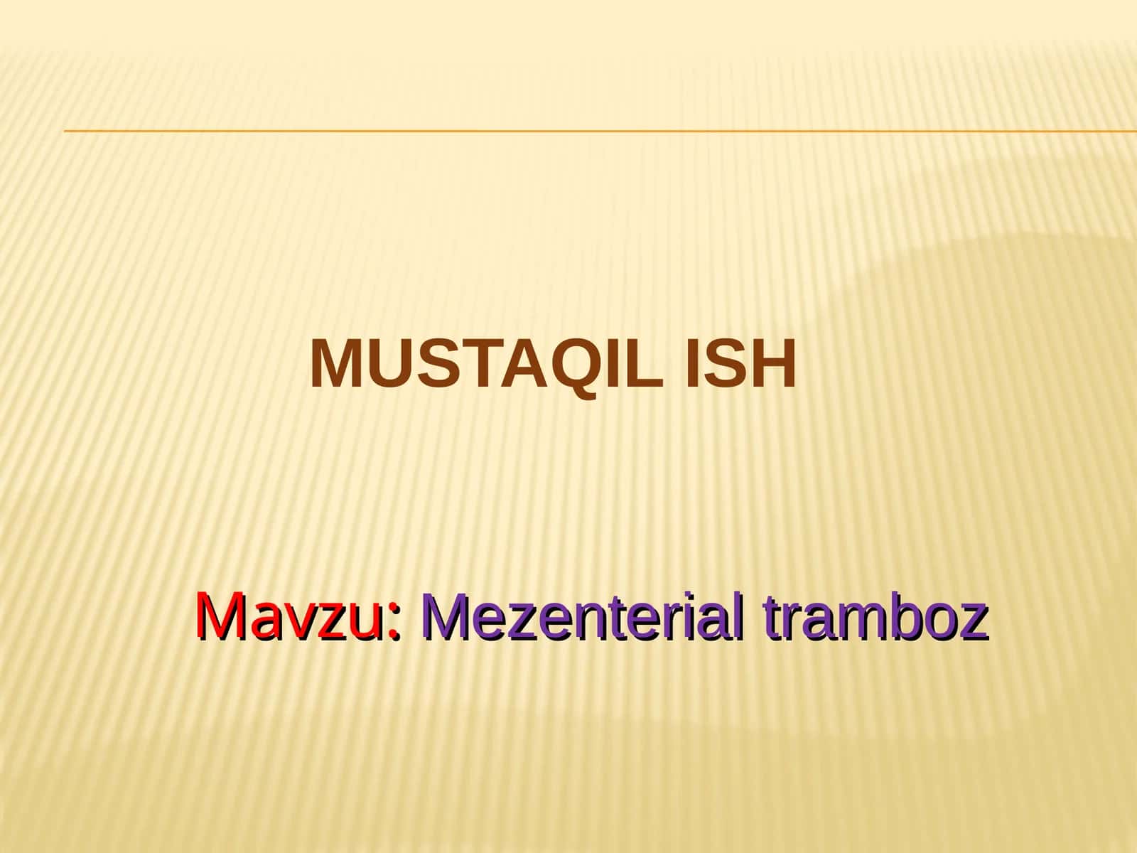 Mezenterial tromboz